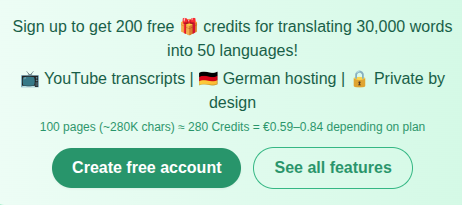 Translate Flow Übersetzungs-Programm
