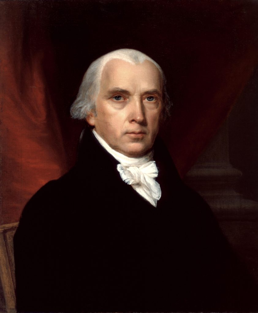 James Madison (John Vanderlyn, 1816). Public domain.